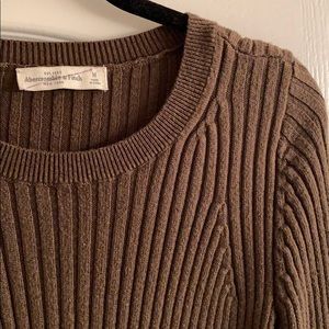 Olive Ribbed Sweater